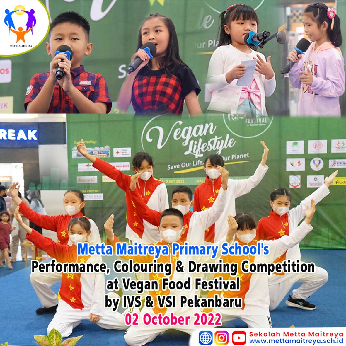 Performance, Colouring & Drawing Competition at Vegan Food Festival | SD METTA MAITREYA